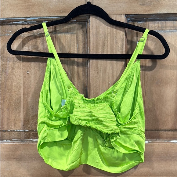 aerie Green Bra with Ruching and Wide Straps - Picture 3 of 3